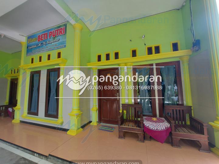    Tampilan Depan Wisma Beti Putri Pangandaran